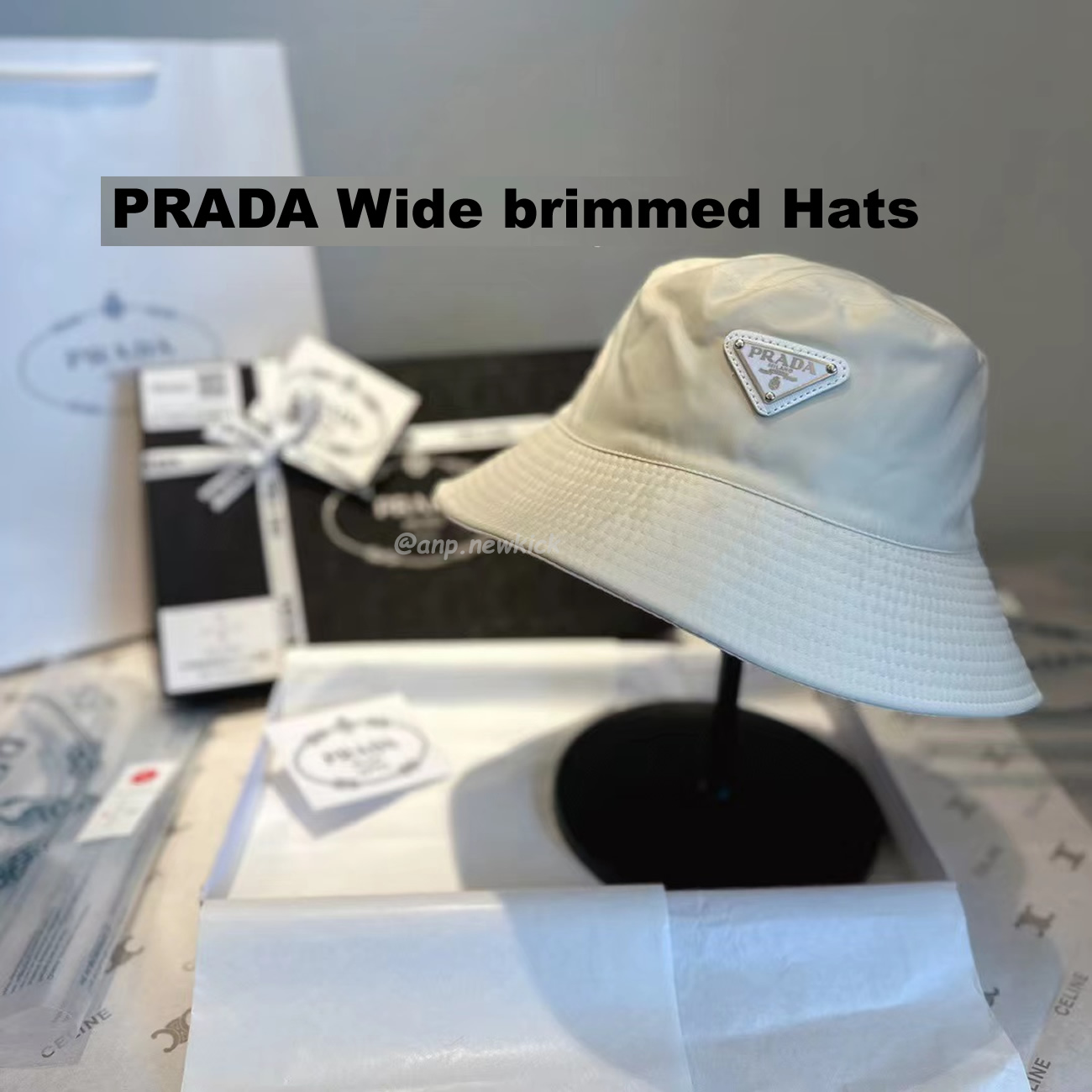 Prada Wide Brimmed Hats (6) - newkick.vip